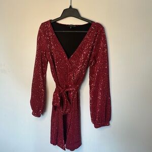 Pink sequin dress Dynamite